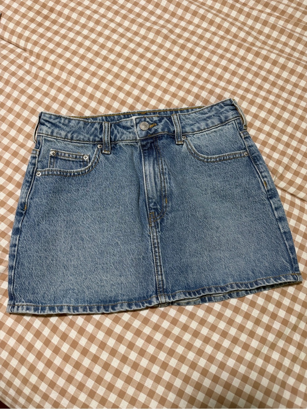 PacSun Light Blue Denim Mini Skirt